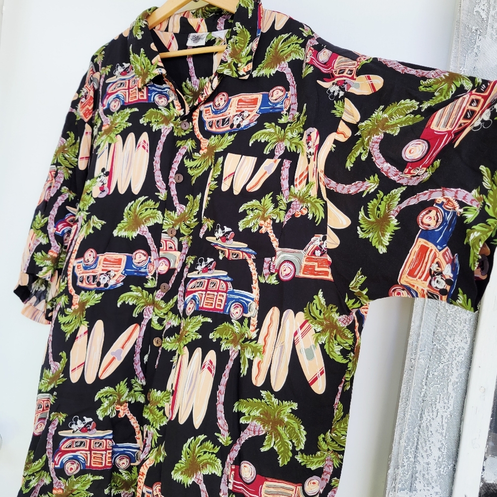 Vintage Disney Catalog Mickey Hawaiian Shirt 3X *Read* - Picture 5 of 9